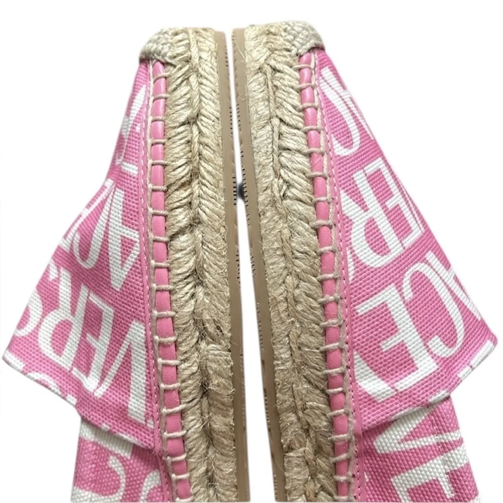 Versace Allover Logo espadrilles 7.5